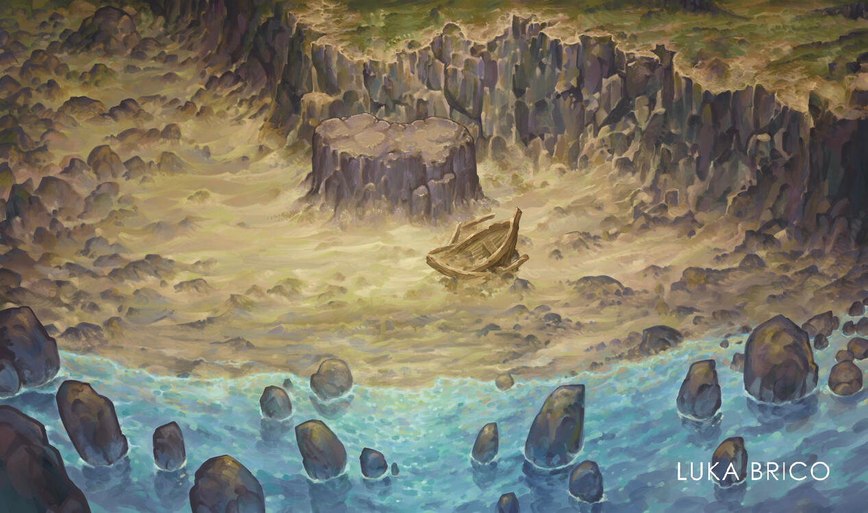 Cliffside Beach with added obsticles